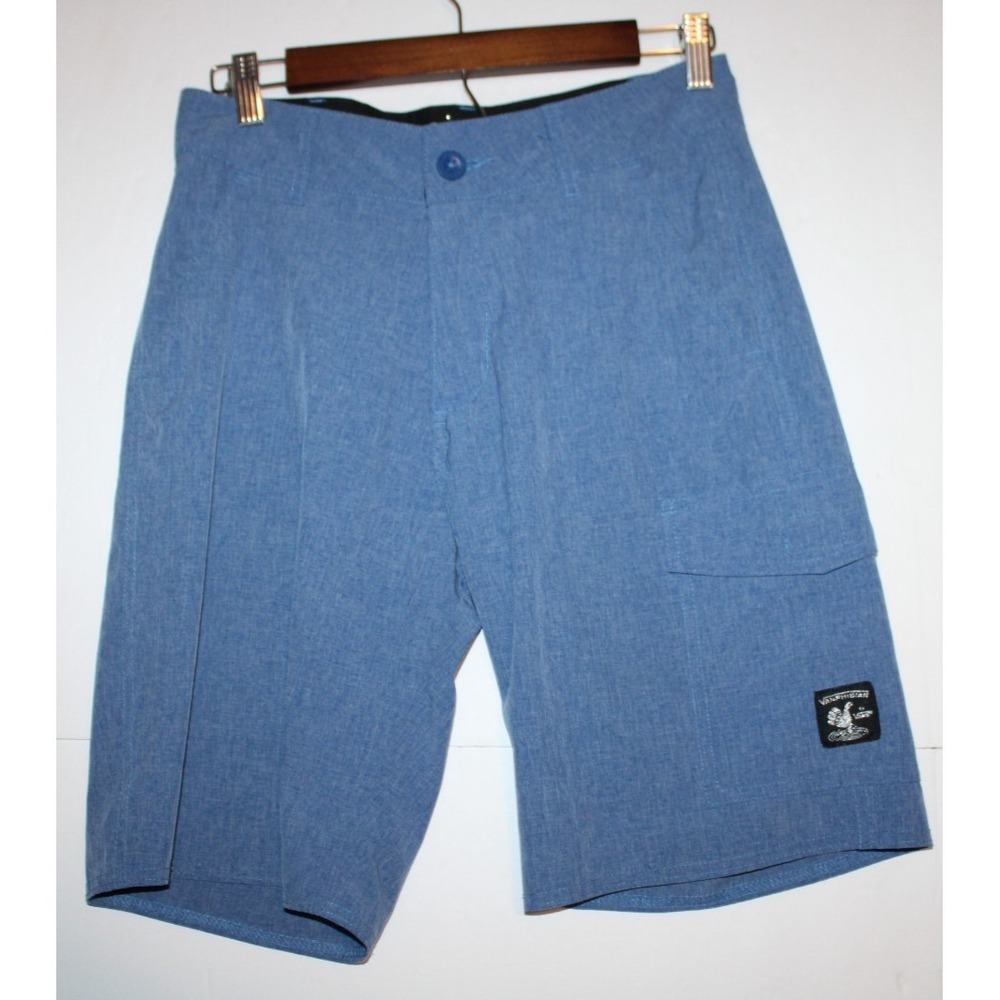 VANS  Mens Shorts 28 Blue Vanphibian Cargo Stretch Outdoor Hiking Surf 9in